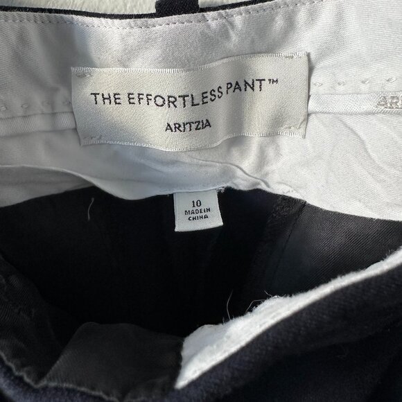 Aritzia The Effortless Pant (Re)ssential, Navy, Sz 10, New Without Tags - Picture 9 of 11